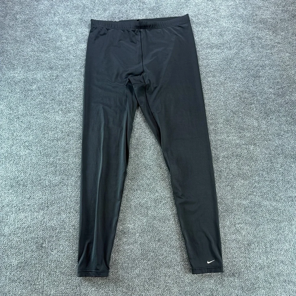 Nike Team Black Compression Leggings Seamless Athletic Tights Large L(12-14) Run